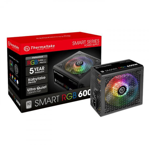 Netzteil Thermaltake SMART RGB 600W 80+ Weiß 230V retail