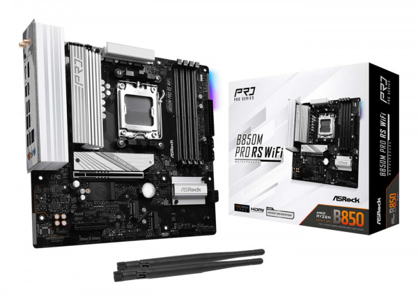 ASRock B850M Pro RS WiFi AM5 mATX HDMI/DP DDR5