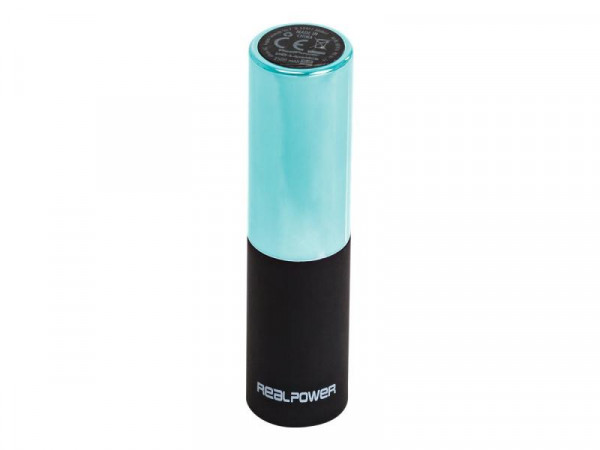 Powerbank RealPower Lipstick grün 2500 mHa