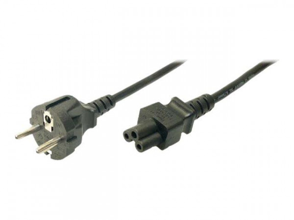 LogiLink Power Cord, CEE7/7 - C5, black, 1.80m