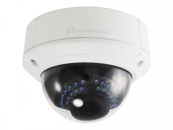 LevelOne IPCam FCS-3411 PTZ 4x Dome Out 4MP H.265 IR 10W PoE
