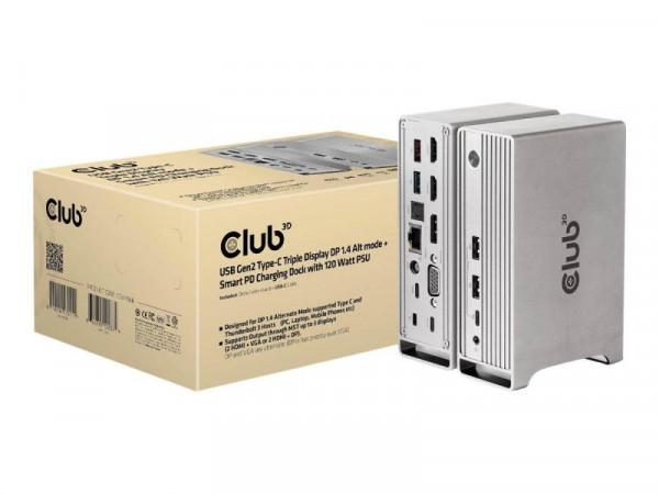 Club3D 4K ChargingDock USB-C ->6xUSB3/DP/2xHDMI/VGA/LAN