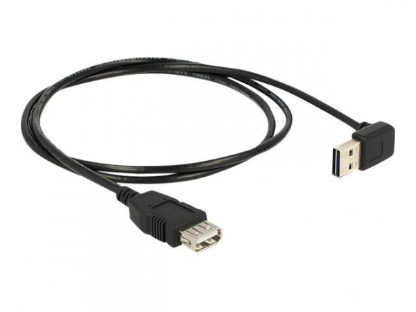 USB Verl. Delock A -> A St/Bu 1.00m 90° sw Easy USB