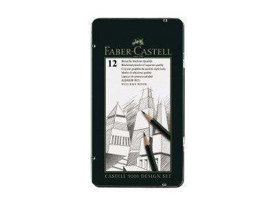 FABER-CASTELL Bleistift Castell 9000 12er Design Set