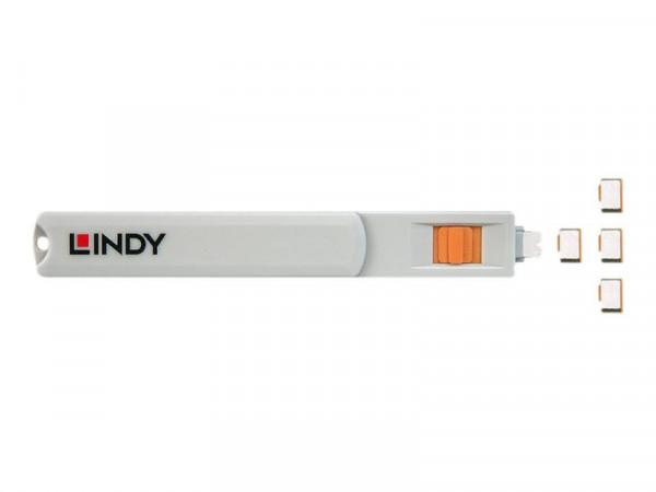 Lindy USB Typ C Port Schloss orange