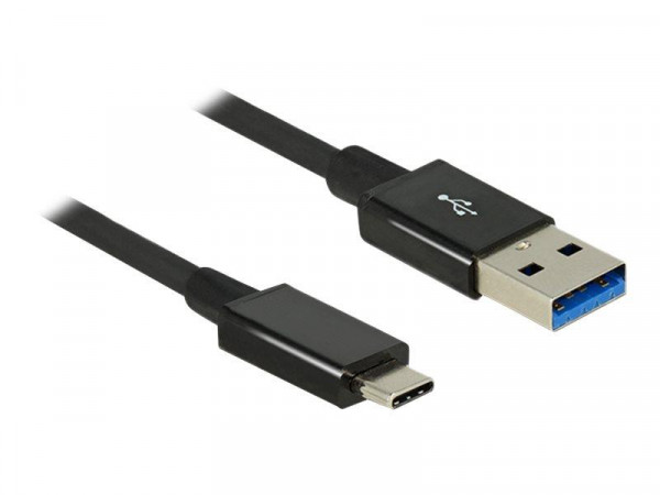 USB3.1 Kabel Delock C -> A St/St 1.00m koaxial sw Prem