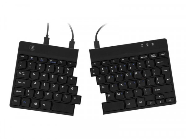 R-Go Split Tastatur US-Layout schwarz