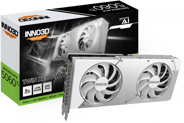 Inno3D RTX5060 TI Twin X2 OC WHITE 8GB GDDR7 HDMI 3xDP