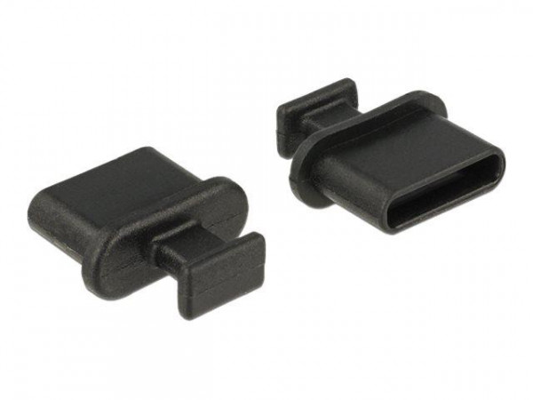 DELOCK Staubschutz USB TypC-Buchse m. Griff schwarz 10 St
