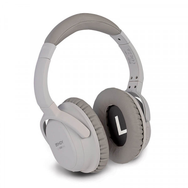 LINDY LH500XW Wireless Active Noise Cancelling Headphone gra