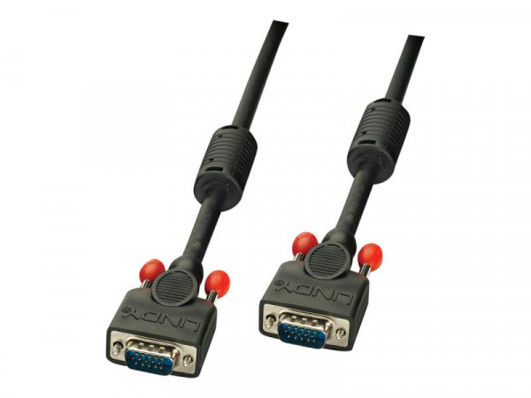 Lindy VGA Kabel M/M schwarz 5m HD15 M/M DDC-fähig