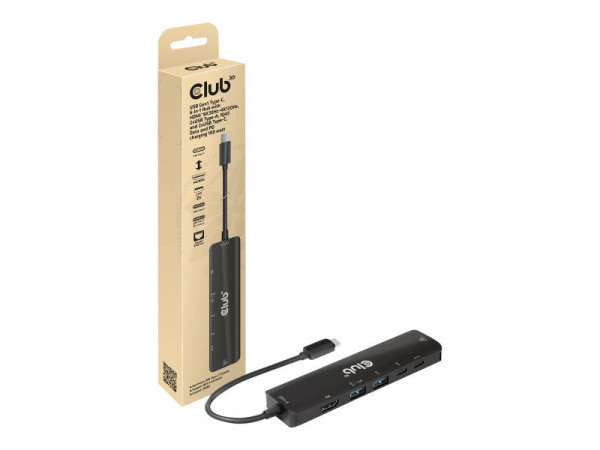 Club3D USB-6-in1-HUB USB-C > HDMI/2xUSB/2xUSB-C/RJ45 100W