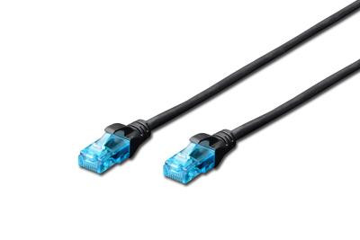 DIGITUS Patchkabel RJ45 U/UTP Cat5e 5.00m sch.