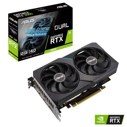 ASUS DUAL-RTX3060-12G-V2 (12GB,HDMI,DP,Active)