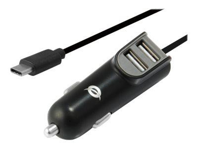 CONCEPTRONIC 2-Port USB Car Charger, 15.5W
