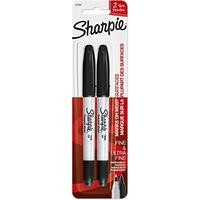 Sharpie Marker Ultra Fine Extra Fein schwarz, 2er Blister