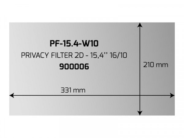 Notebook Port Privacy Filter 2D 39,6cm (15.4") 16/10