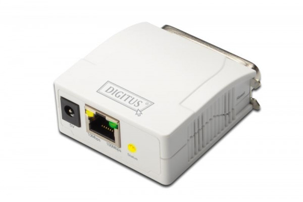 DIGITUS Printserver Fast Ethernet, 1-Port parallel