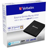 DVW Verbatim ext. Slimline USB3.1 Typ C Blu-ray Brenner