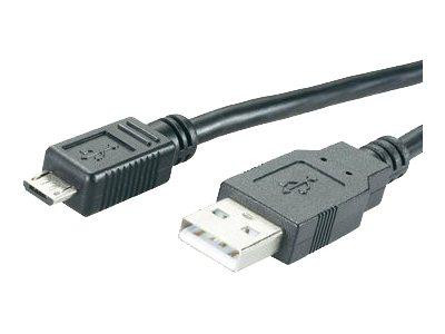 MediaRange USB-Kabel f. Smartphones (USB/MicroUSB)1.2m,black