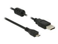 USB Kabel Delock A -> Micro-B St/St 0.50m schwarz