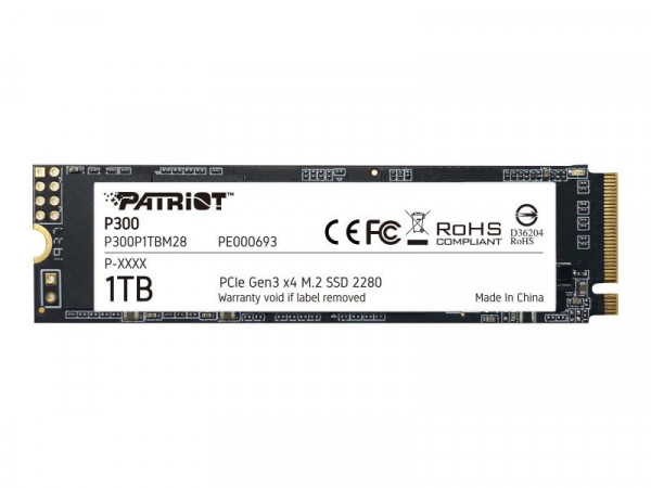 PATRIOT P300 - 1TB SSD intern M.2 2280 - PCIe 3.0 (NVMe)