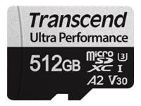 SD microSD Card 512GB Transcend SDXC USD340S w/Adapter