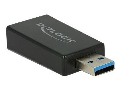 USB3.1 Adapter Delock C -> A Bu/St schwarz