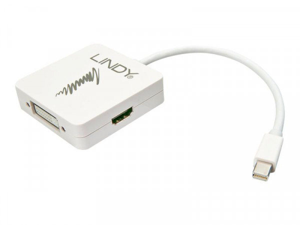 Lindy Adapter Mini-DisplayPort an HDMI 4K30/DVI/VGA
