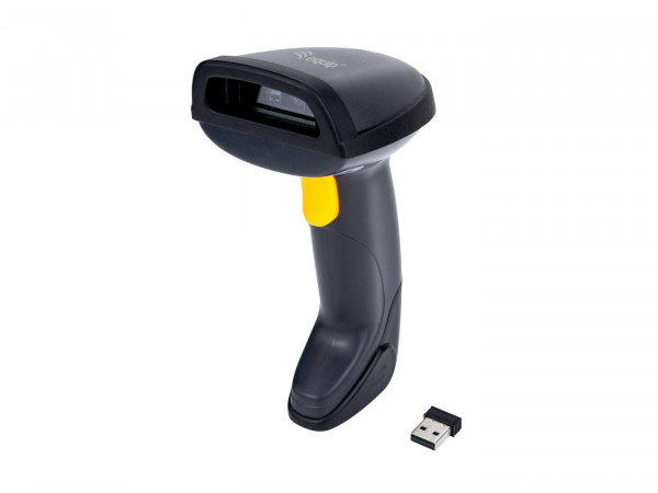 Equip Barcode Handscanner 2D Laser mit Halterung 2.4GHz sw