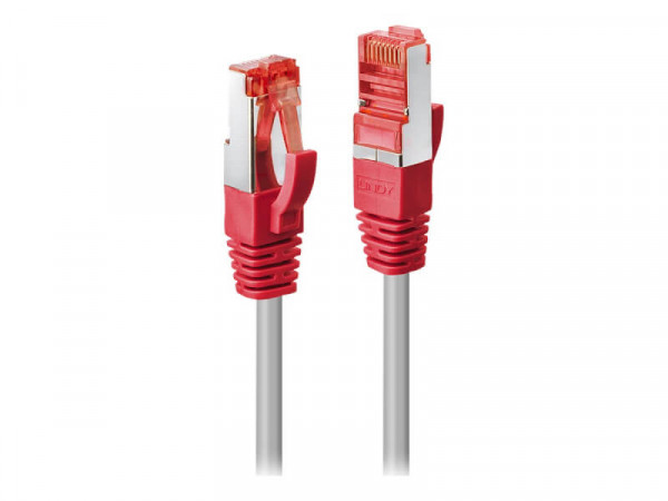 LINDY Patchkabel Cat6 CrossOver S/FTP grau/rot 10m