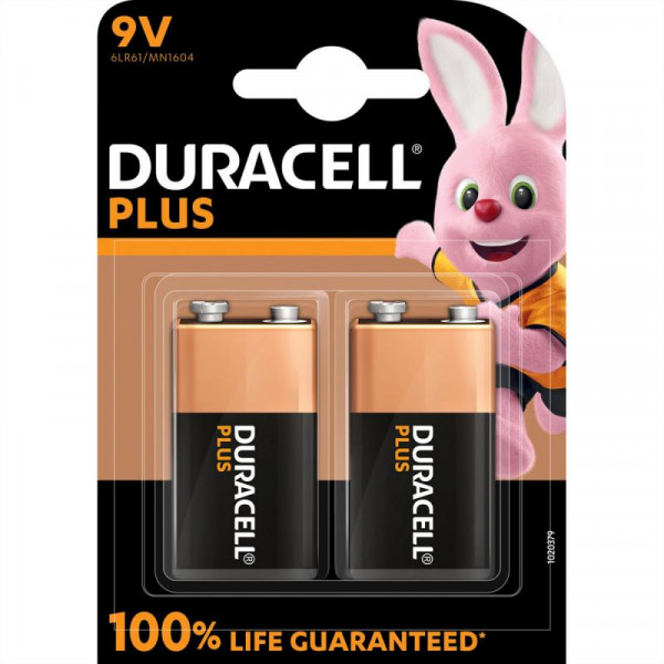 Duracell Batterie Plus NEW -9V (MN1604/6LR61) 2St.