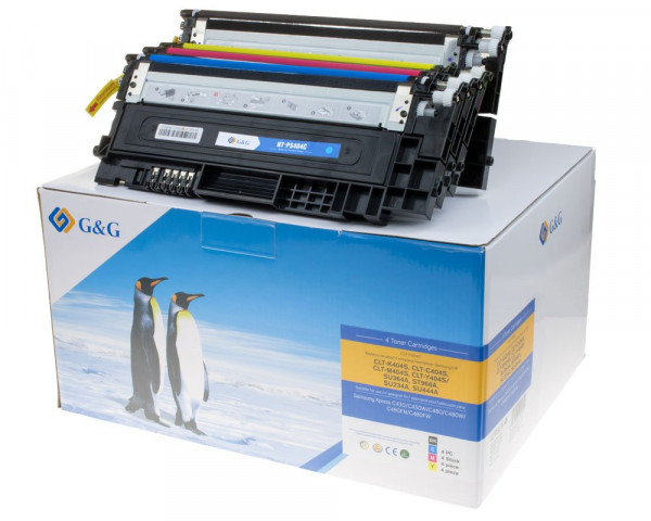 G&G Toner 4er Set für Samsung CLT-P404C/ HP SU365A BK/C/M/Y