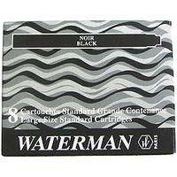 Waterman Tintenpatrone Stand. Intense Black 8 Stück