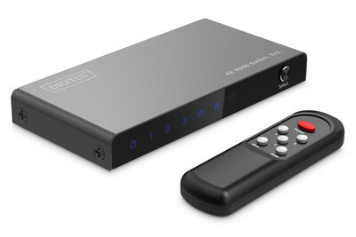 DIGITUS HDMI Switch, 4x1 4K/60Hz HDCP 2.3