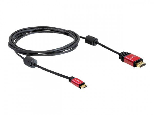 HDMI Kabel Delock Ethernet A -> mini C St/St 5.00m Premium