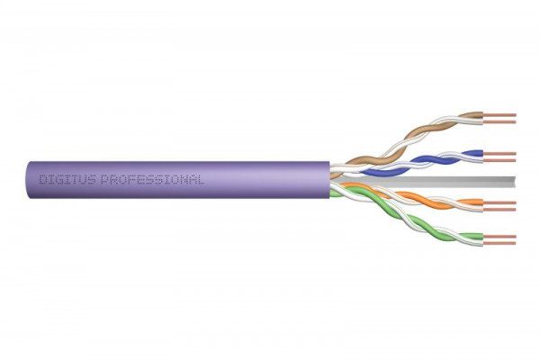 DIGITUS Instal-kab Cat6 U/UTP tw.Pair 305m violett