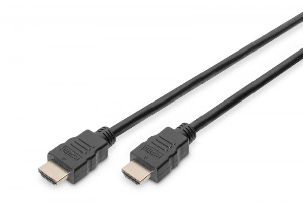 DIGITUS HDMI High Speed mit Ethernet Anschlusskabel, 1m, sw