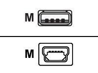Equip USB Kabel A -> mini B St/St 1.80m sw Polybeutel