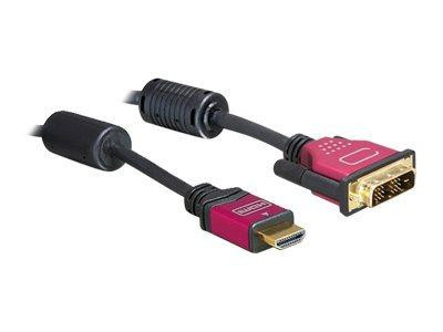 HDMI Kabel Delock HDMI A -> DVI(18+1) St/St 3.00m Premium