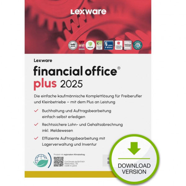 Lexware ESD financial office plus 2025 Download Jahresversio