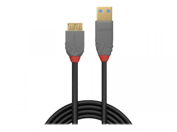 Lindy USB 3.0 Kabel Typ A/Micro-B Anthra Line M/M 2m