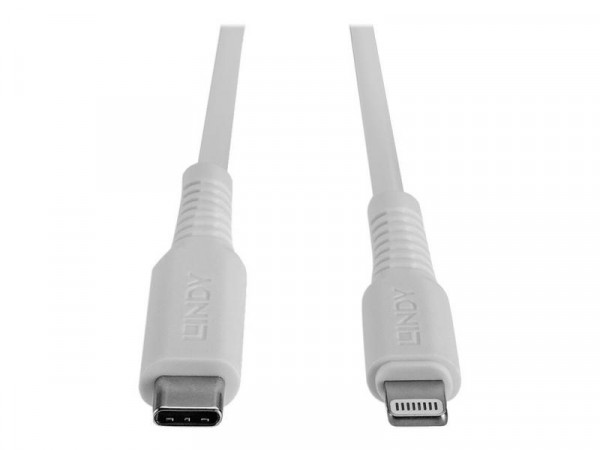 Lindy 0.5m USB C an Lightning Kabel, weiß