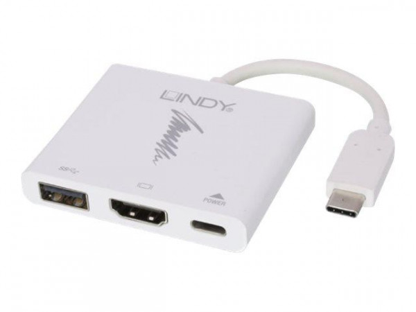 Lindy Konverter USB 3.1 Typ C auf HDMI & USB Typ A & Typ C