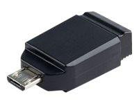 USB-Stick 16GB Verbatim 2.0 Store'n Stay + OTG Adapter