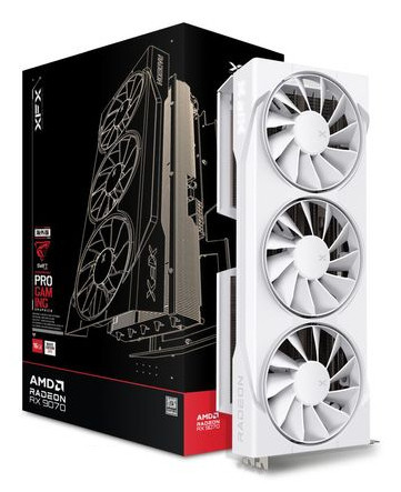 XFX RX 9070 OC White Triple Fan Gaming Swift 16GBGDDR6 3HDMI