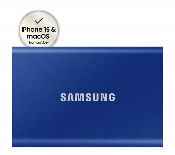 SSD 500GB Samsung Portable SSD T7 USB3.2 Gen.2 Indigo Blue
