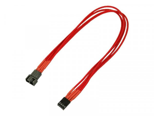 Kabel Nanoxia PWM Verlängerung, 30 cm, Single, rot