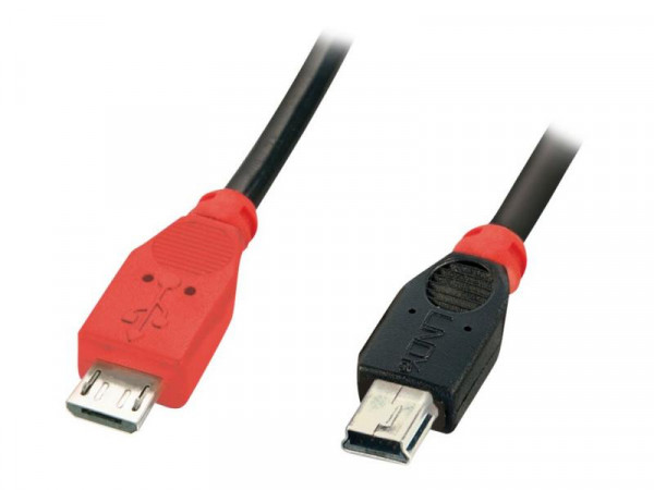 Lindy USB 2.0 Kabel Typ Micro-B/Mini-B M/M OTG 2m