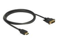 DELOCK Kabel HDMI > DVI 24+1 bidirektional 1.50m schwarz